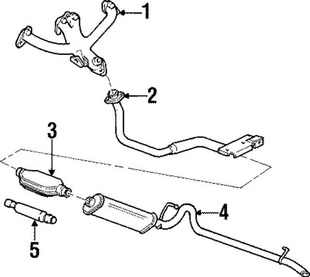 52101052AE - Exhaust: Muffler W/Tailpipe for Mopar Image