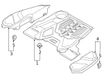7147321144 - Engine: Side Shield Clamp for BMW Image