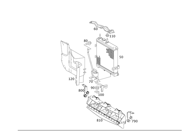 2215053030 - : Air Duct for Mercedes-Benz Image