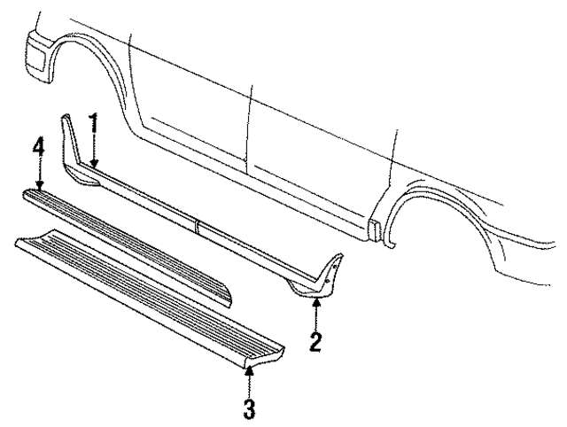 E69Z16450A - Body: Running Board for Ford: Aerostar Image