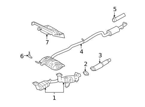 Exhaust Components for 2004 Mercury Monterey #0