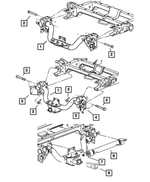 68292404AA - Frame, Bumper and Fascia: Hex Head Bolt And Washer for Mopar Image