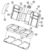 5139649AA - Interior Trim: Rear Seat Back Frame for Dodge: Magnum Image