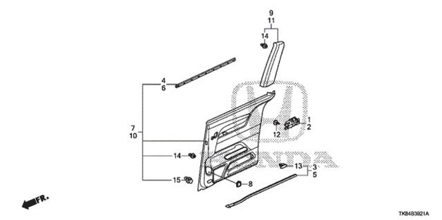 Slide Door Lining (2) for 2012 Honda Odyssey #0