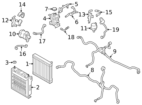 Radiator & Components for 2020 BMW M850i xDrive Gran Coupe #0