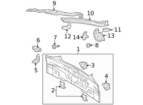Rear Body for 2009 Scion tC #0