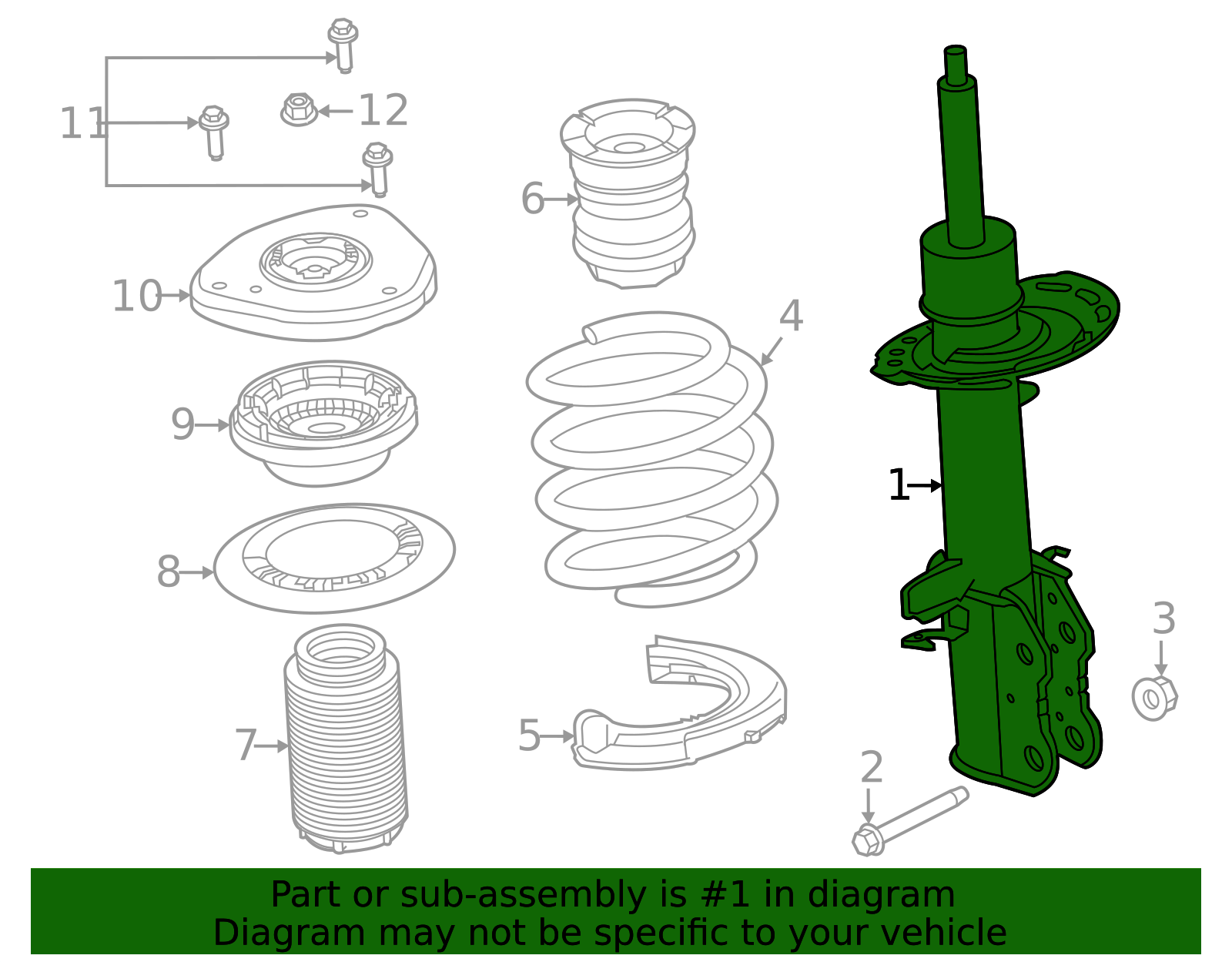 ASH-866632 - Shock Absorber Assembly Front 2020-2026 Lincoln