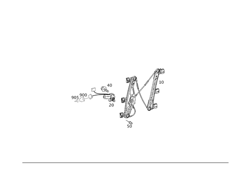 Window Regulator for 2002 Mercedes-Benz E 55 AMG&reg; #0