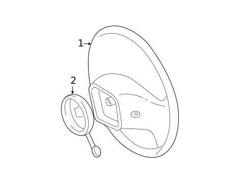 Steering Wheel for 1993 Ford E-350 Econoline #0