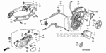 72123SJA003 - Body/Air Conditioning: FASTENER ASSY., DOOR LOCK CABLE for Honda Image