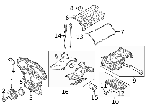 Engine Parts for 2015 INFINITI Q40 #8