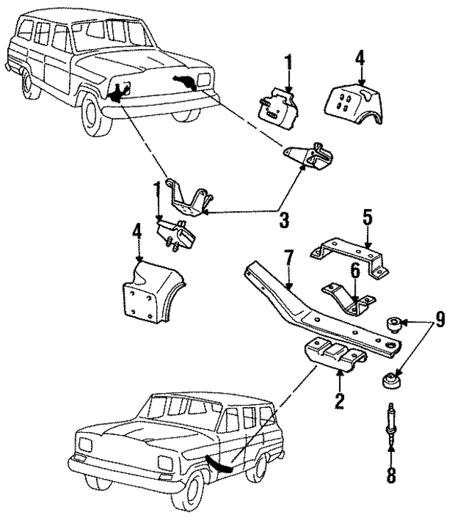 J3186275 - Engine: Mount for Mopar Image