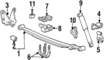 F37Z5560C - Suspension: Spring for Ford: Ranger Image