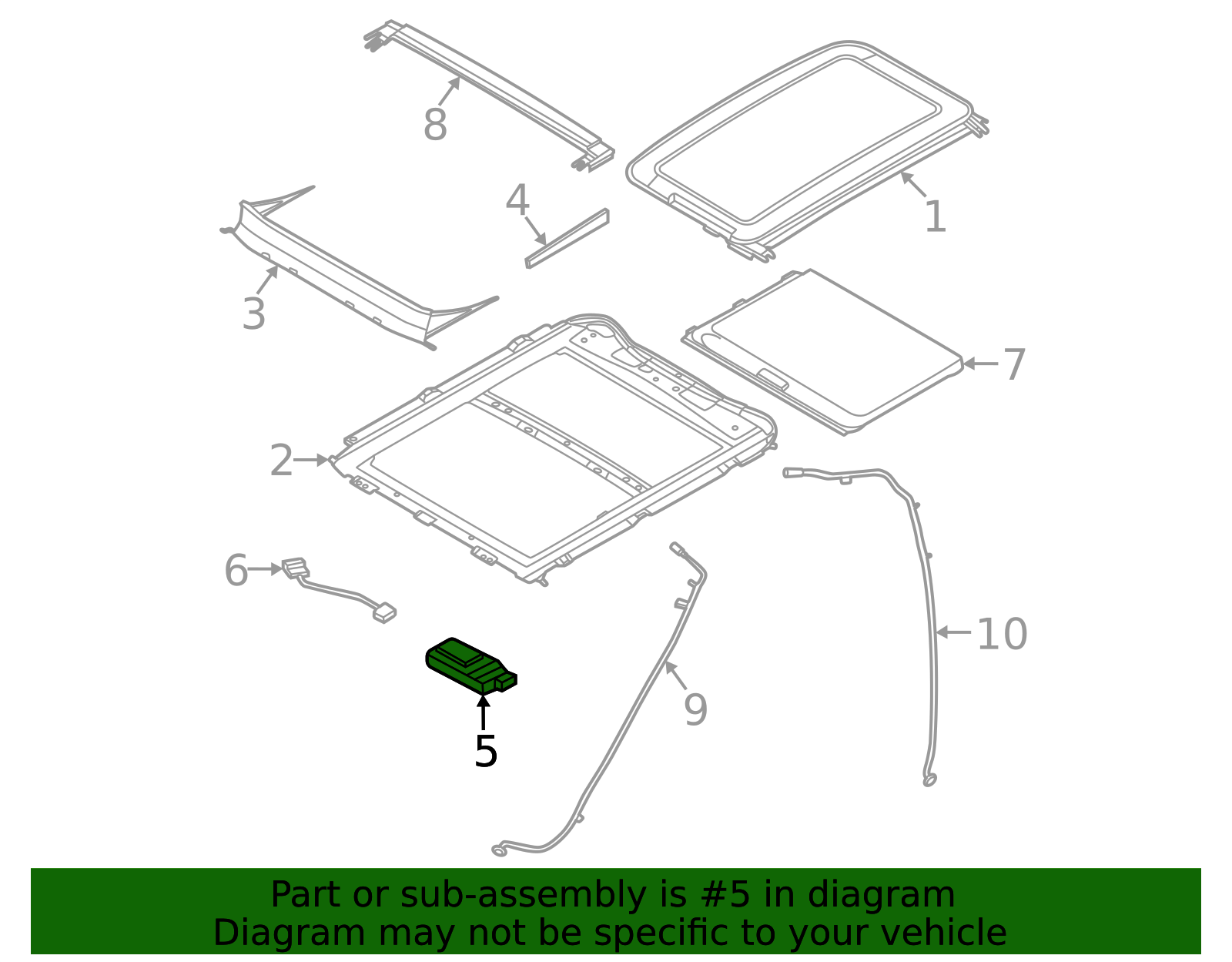 nz6z15790a - Ford Sunroof Motor | Levittown Ford Parts
