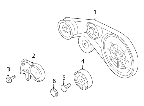 Accessory Drive Belt System Components for 2012 Audi R8 #0