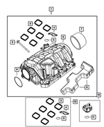 53013775AC - : Oil Filler Cap for Chrysler: 300 | Dodge: Challenger, Charger, Durango | Jeep: Grand Cherokee, Grand Cherokee L, Wagoneer | Ram: 1500, 1500 Classic Image