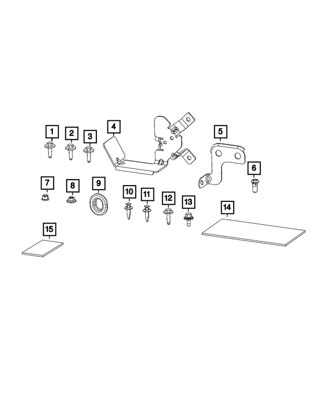 68158710AA - Electrical: Wiring Bracket for Mopar Image