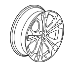 39081901 - : 20x8.5-Inch-Inch Aluminum Wheel for Buick: Cascada Image