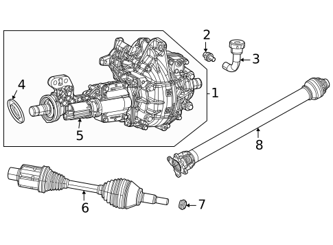 Front Axle & Carrier for 2022 Jeep Grand Wagoneer #0