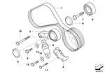 11287835483 - Engine: Ribbed V-Belt for BMW Image