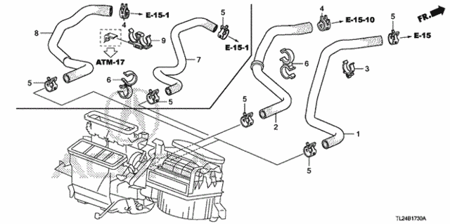 Water Hose for 2009 Acura TSX #0