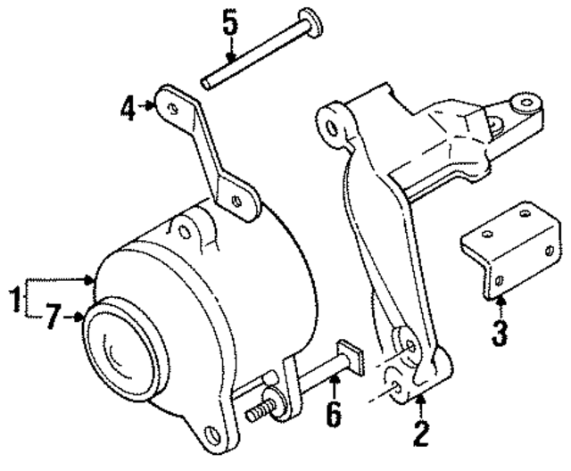 MD021662 - : Alternator Bolt for Mopar Image
