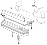 4638794 - Body: Bumper Cover for Chrysler: LeBaron | Dodge: Spirit Image