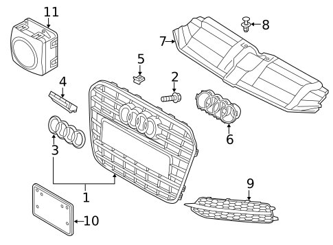 Grille & Components for 2015 Audi S6 #0