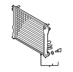 16400F0010 - : Radiator Assembly for Lexus: ES250, ES350, NX250, NX350, NX350h Image