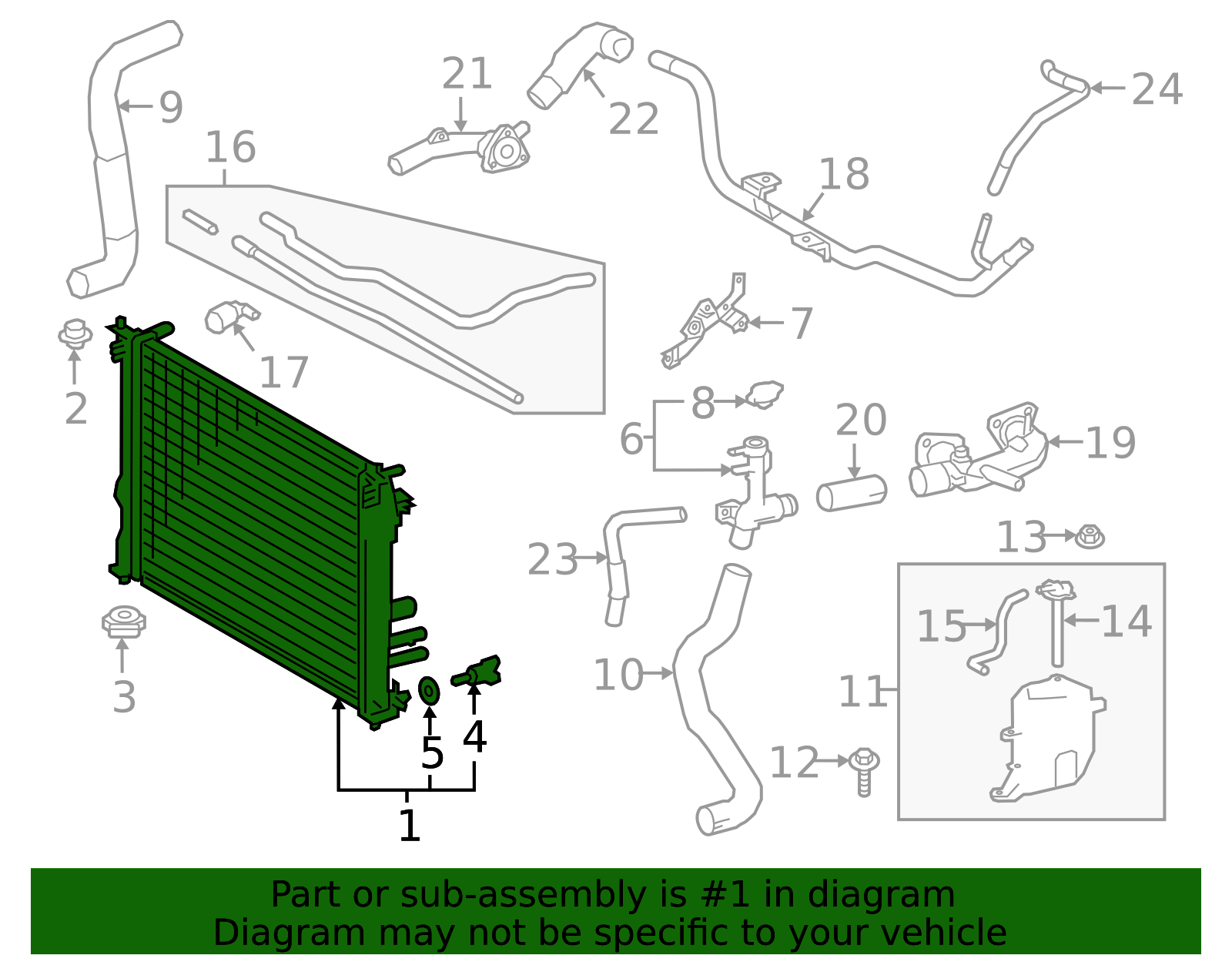 16400-25130 - Radiator Assembly 2019-2025 Lexus | Longo Lexus Parts