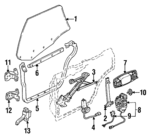 72711SL4023 - : Window Regulator for Acura Image