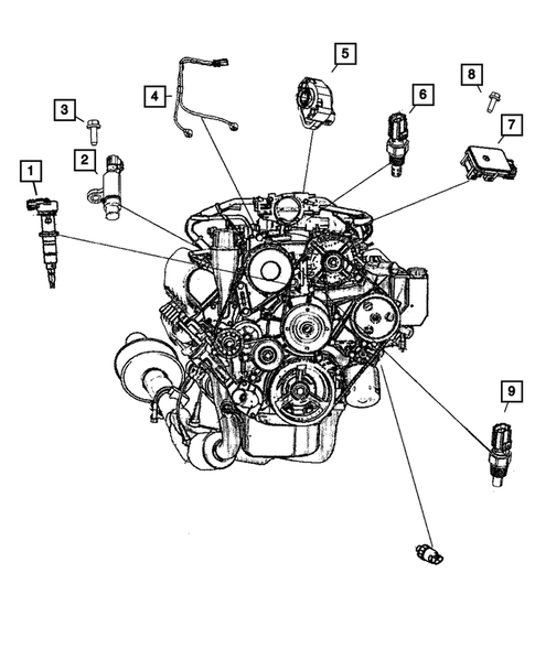 Sensors for 2008 Dodge Ram 3500 #0