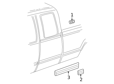 Exterior Trim - Cab for 2005 Chevrolet Silverado 1500 #0