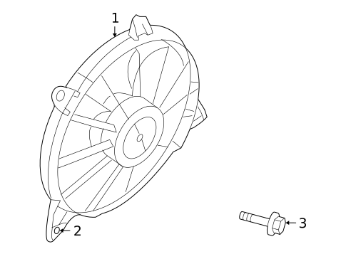 Cooling Fan for 2009 Dodge Journey #0