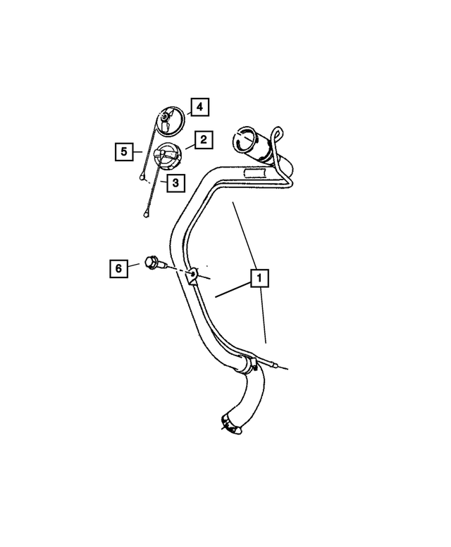 5105924AC - Fuel: Fuel Filler Tube for Mopar Image image