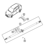 68740576AA - Differential and Drive Line: Drive Shaft for Mopar Image