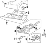 MR756092 - Steering: Upper Column Cover for Mitsubishi: Mirage Image