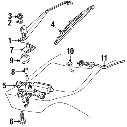 Wipers for 2002 Mercury Cougar #1