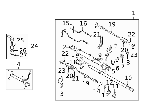 Steering Gear & Linkage for 2006 Hyundai Elantra #0
