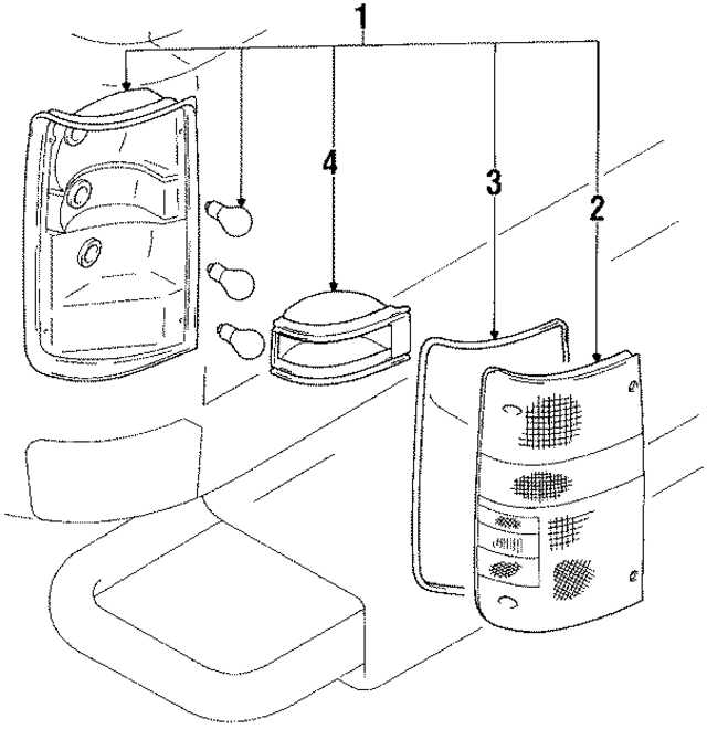 8155089166 - : Tail Light Assembly for Toyota Image