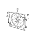 68275634AA - Cooling: Radiator Cooling Fan Module for Mopar Image