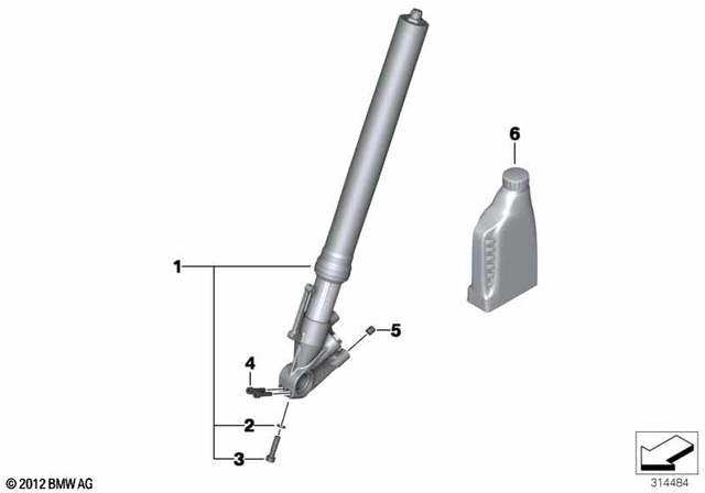 31427718364 - : Fork Leg Right for BMW-Motorrad Image