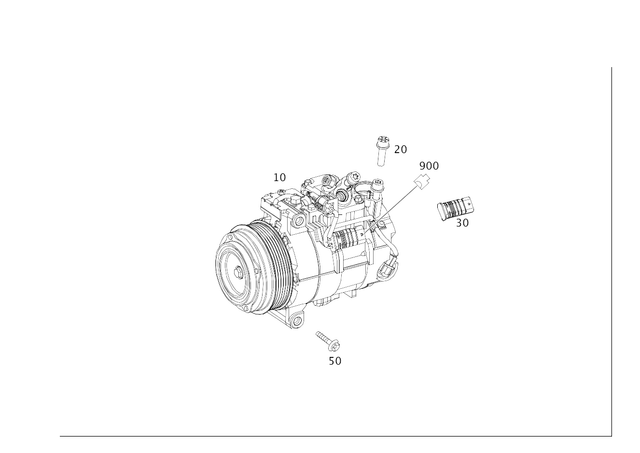 830170464 - Heating and Ventilation: Refrigerant Compressor for Mercedes-Benz Image image