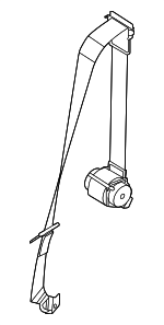 72115A4FDC8 - : Belt &amp; Retractor for Mini Image