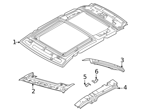 Roof & Components for 2025 Lincoln Corsair #1