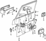 76410SA6661 - : Lock, R Rear Door for Honda Image