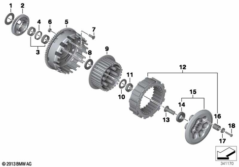 Clutch with Clutch Plate for 2017 BMW-Motorrad F 800 R #0