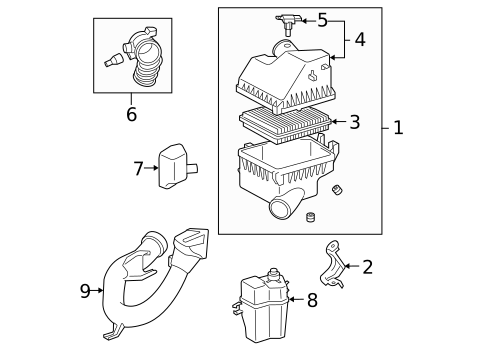 Air Intake for 2006 Toyota RAV4 #0