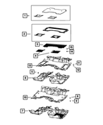 6WL752X7AA - : Floor - Front Mat Kit for Mopar Image