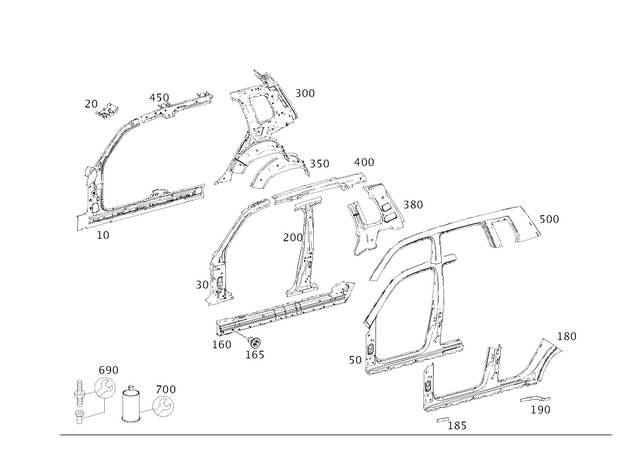 2048892095 - Side Walls: Intermediate Layer for Mercedes-Benz Image image